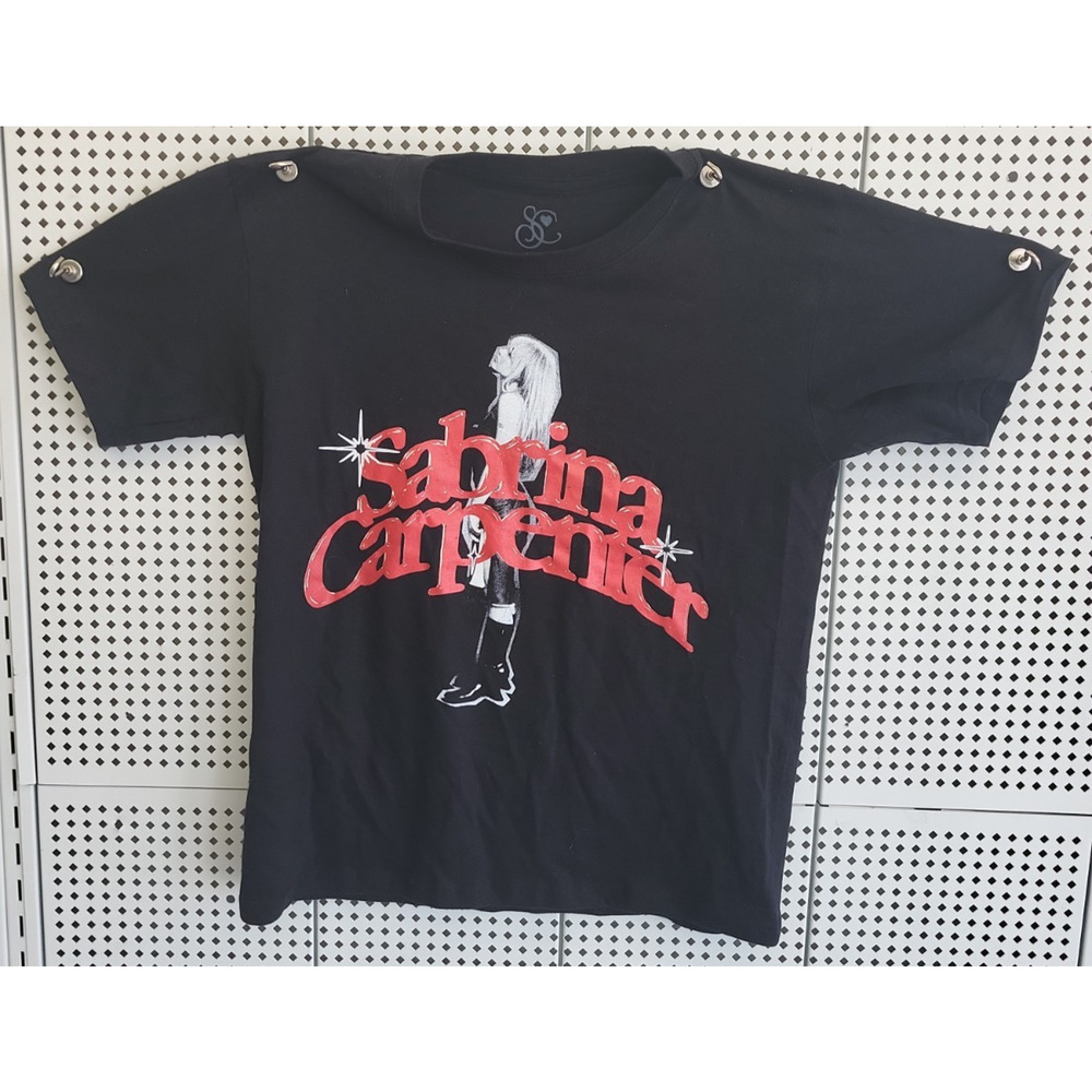 Sabrina Carpenter Shirt Womens Size S Small Black Music Concert Tour Merch